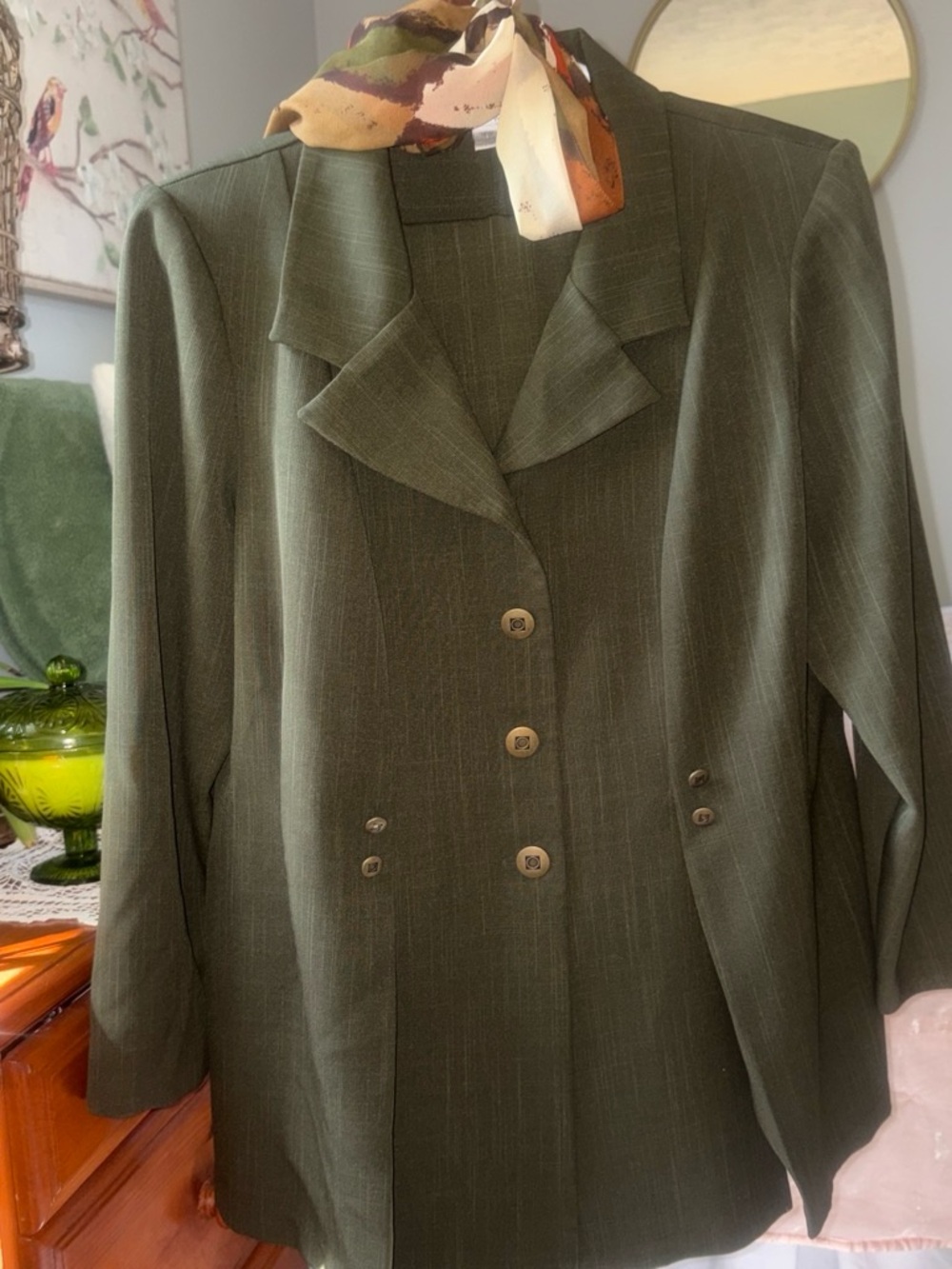 Olive Green Tailored Women's suit